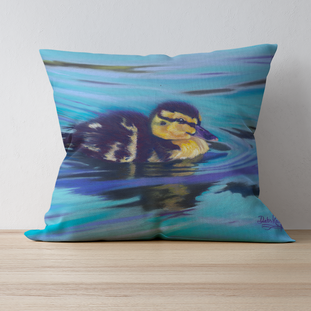 'Little Duckling Cruise' Double Sided Design Cushion