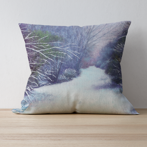 'A Walk In The Snow' Double Sided Design Cushion