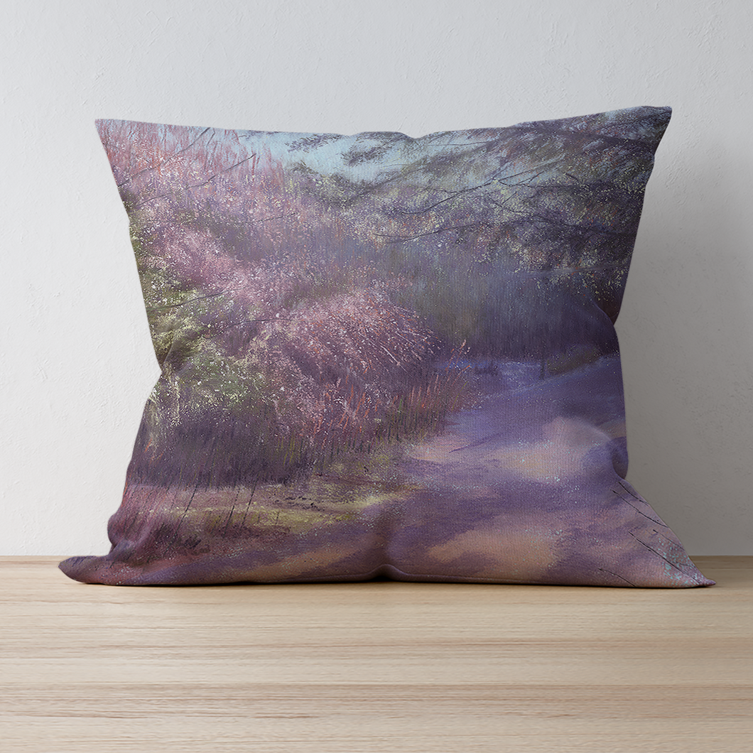 'A Winter Morning' Double Sided Design Cushion