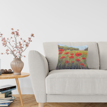 Load image into Gallery viewer, &#39;Poppy Fields&#39; Double Sided Design Cushion

