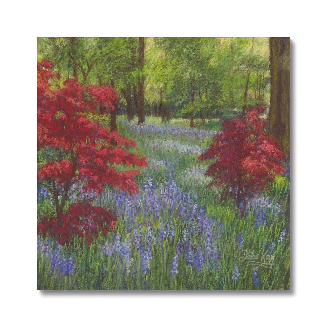 'Bluebells & Maples' Canvas