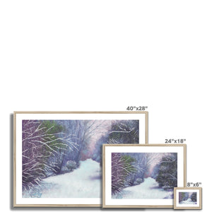 'A Walk In The Snow' Framed & Mounted Print
