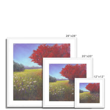 Load image into Gallery viewer, &#39;Red Tree Meadow&#39; Framed &amp; Mounted Print
