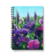 Load image into Gallery viewer, &#39;Pretty Pansies&#39; Notebook
