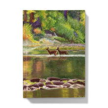 Load image into Gallery viewer, &#39;Deer Crossing The River&#39; Hardback Journal
