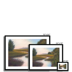 'Mellow Marsh' Framed & Mounted Print