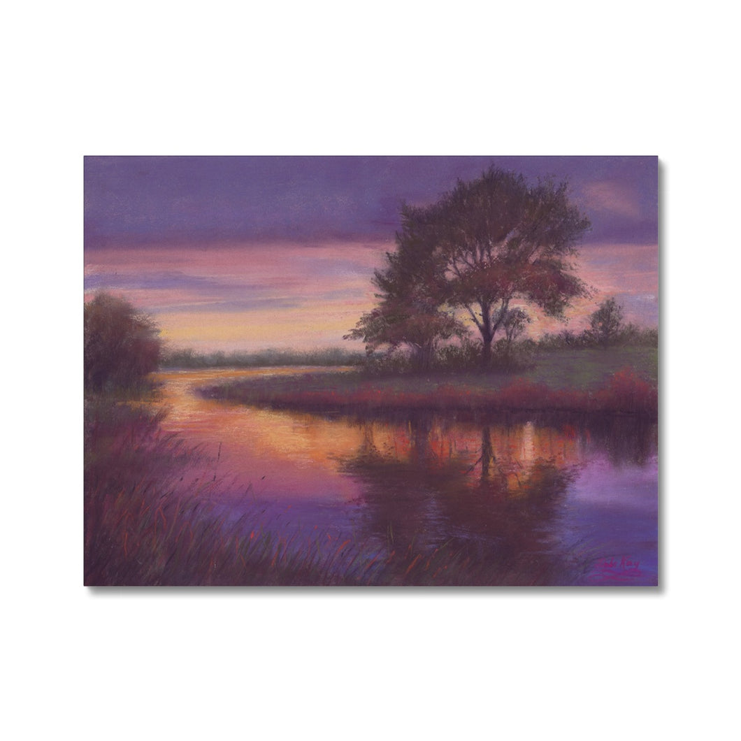 Sunset River Canvas