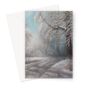 'Forest Snowfall' Greeting Card