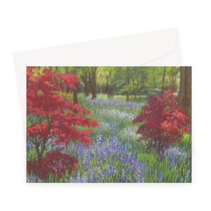 'Bluebells & Maples' Greeting Card